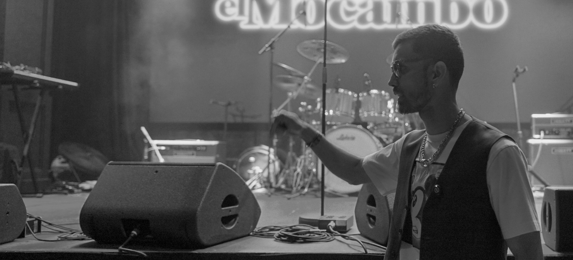 a man standing with his arms out